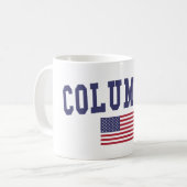 コロンビアSC米国国旗 コーヒーマグカップ (正面左)
