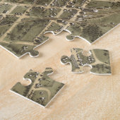 コロンビアSC (1872年)のヴィンテージの絵解き地図 ジグソーパズル (側面)