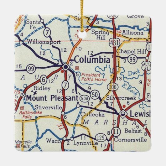 コロンビアTN セラミックオーナメント (裏面)