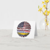 コロンビアUSアメリカ合衆国アメリカ合衆国統一された州 カード (黄色い花)