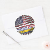 コロンビアUSアメリカ合衆国アメリカ合衆国統一された州 ラウンドシール (封筒)