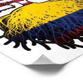 コロンビアUSAツリールーツ国旗 ポスター (角)