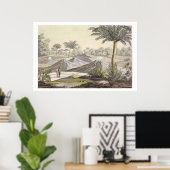 コロンビ、カルタヘナの近くのアリオ・ディ・ターバコ火山 ポスター (ホームオフィス)