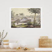 コロンビ、カルタヘナの近くのアリオ・ディ・ターバコ火山 ポスター (キッチン)