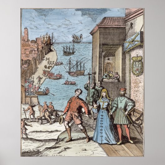 コロンブスとフェルディナンドの別れ ポスター (正面)