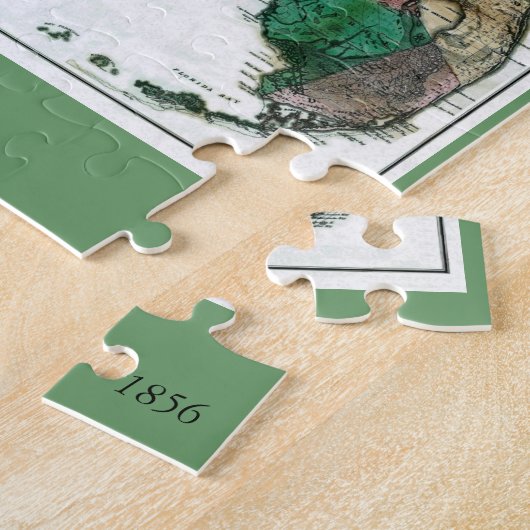 コロンブスによるフロリダ州の1856地図は引きました ジグソーパズル (側面)