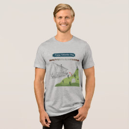 コロンブスに栄誉を アスレチックグレー トライブレンドTシャツ