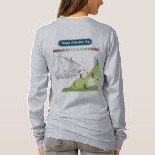 コロンブスに栄誉を グレー Tシャツ (裏面)