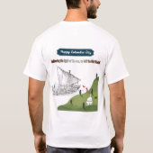 コロンブスに栄誉を 白 Tシャツ (裏面)