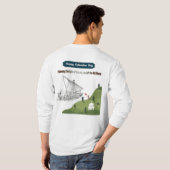 コロンブスに栄誉を 白 Tシャツ (裏面フル)