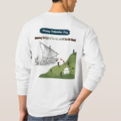 コロンブスに栄誉を 白 Tシャツ (裏面)