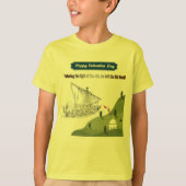 コロンブスに栄誉を 黄色 Tシャツ (正面)