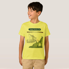 コロンブスに栄誉を 黄色 Tシャツ