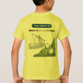 コロンブスに栄誉を 黄色 Tシャツ (裏面)