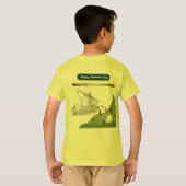 コロンブスに栄誉を 黄色 Tシャツ (裏面フル)