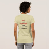 コロンブスのまた発見された集団虐殺 Tシャツ (裏面フル)