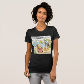 コロンブスのアメリカ移住ジョーク Tシャツ (正面フル)