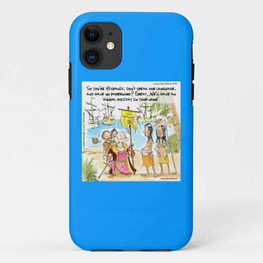 コロンブスのアメリカ移民 Funny iPhone 5 カバー (裏面)