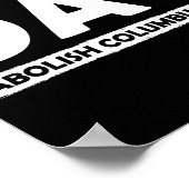 コロンブスの日を廃止する先住民の日 ポスター (角)