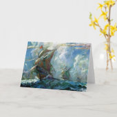 コロンブスの日 カード (黄色い花)