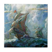 コロンブスの日 タイル (正面)