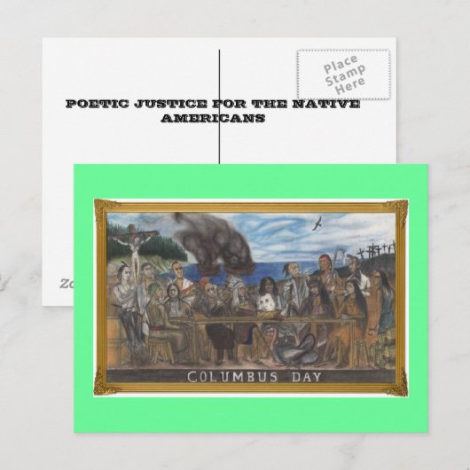 コロンブスの日 ポストカード (正面/裏面)