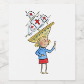 コロンブスの日 ワインラベル (シングルラベル)