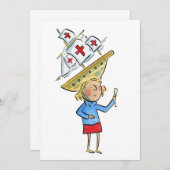 コロンブスの日 招待状 (正面/裏面)