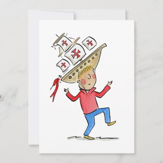 コロンブスの日 招待状 (正面)