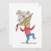 コロンブスの日 招待状 (正面/裏面)