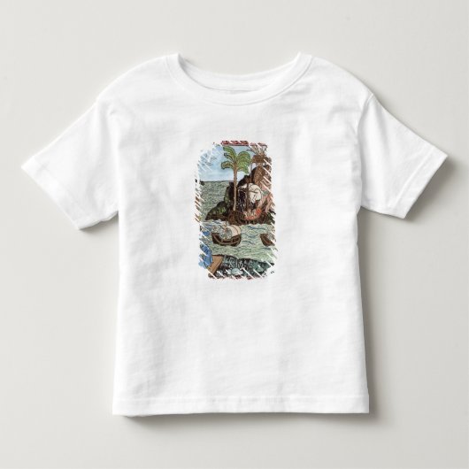 コロンブスの着陸 トドラーTシャツ (正面)