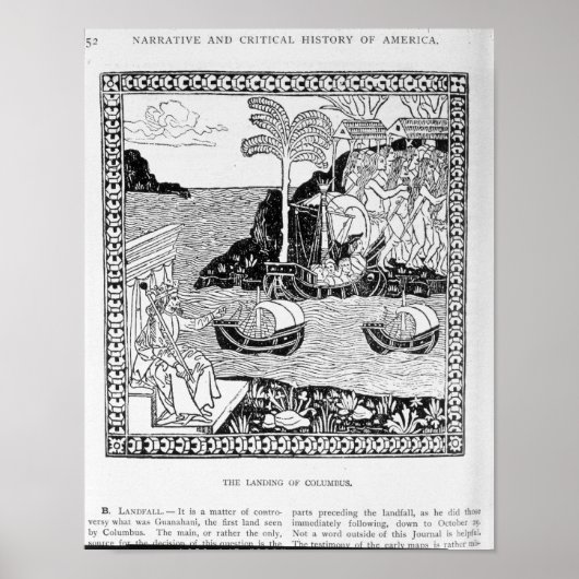 コロンブスの着陸 ポスター (正面)