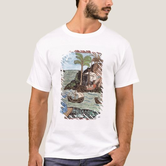 コロンブスの着陸 Tシャツ (正面)