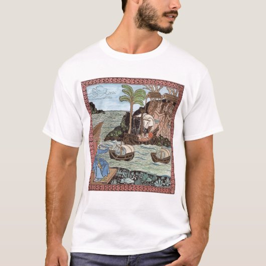 コロンブスの着陸 Tシャツ (正面)