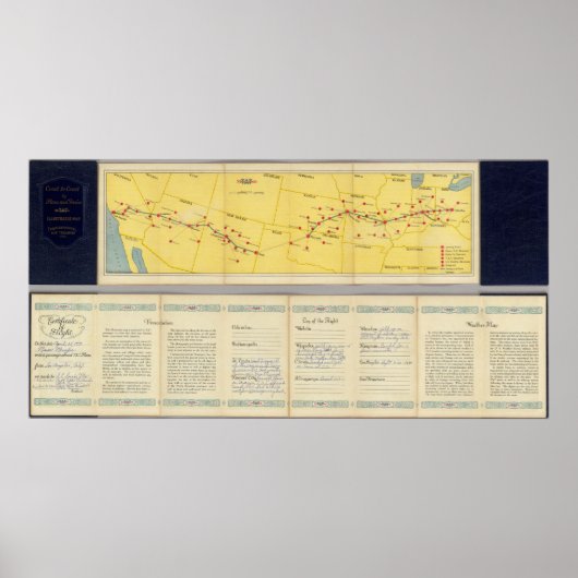 コロンブスへのロサンゼルス航路 ポスター (正面)