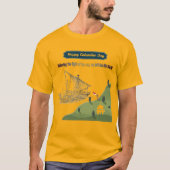 コロンブスへの栄誉 ゴールド Tシャツ (正面)