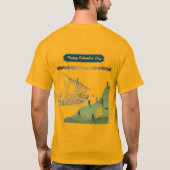 コロンブスへの栄誉 ゴールド Tシャツ (裏面)