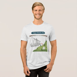 コロンブスへの栄誉 白い斑点 トライブレンドTシャツ