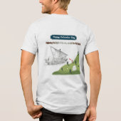 コロンブスへの栄誉 白い斑点 トライブレンドTシャツ (裏面)
