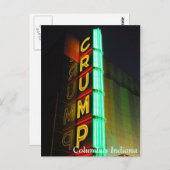 コロンブスインディアナは劇場をボリボリ噛みます ポストカード (正面/裏面)