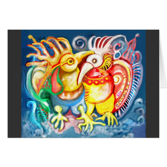 コロンブス以前の鳥 (正面横)