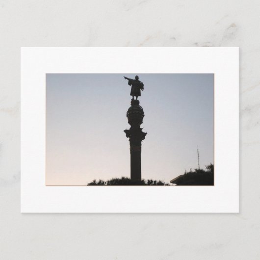 コロンブス像、バルセロナ ポストカード (正面)