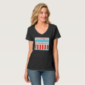 コロンブス全アメリカン レトロ 7月4日 1 Tシャツ (正面フル)