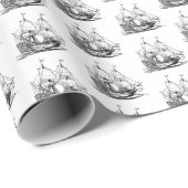 コロンブス船 ラッピングペーパー (ロールコーナー)