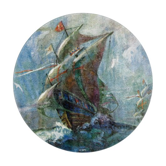 コロンブス記念日 カッティングボード (正面)