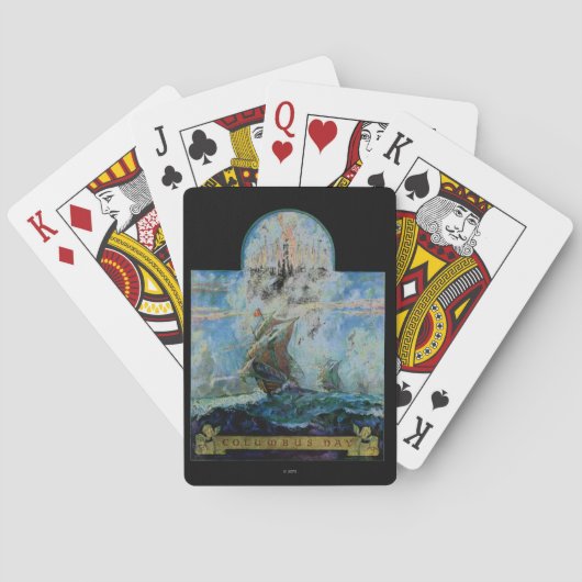 コロンブス記念日 トランプ (裏面)