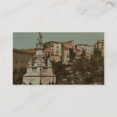 コロンブス記念碑、ジェノア、イタリアのヴィンテージPhotochrom 名刺 (裏面)