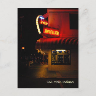 コロンブス都心のインディアナの郵便はがき ポストカード