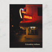 コロンブス都心のインディアナの郵便はがき ポストカード (正面)