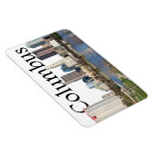 コロンブス・オハイオのスカイラインとコロンブスのスカイライン マグネット (右側)